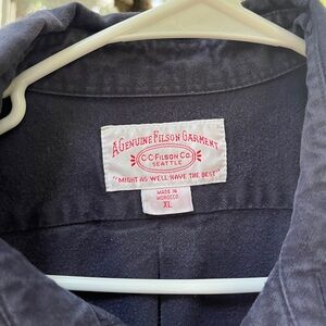 Blue Filson Button-down Flannel Shirt